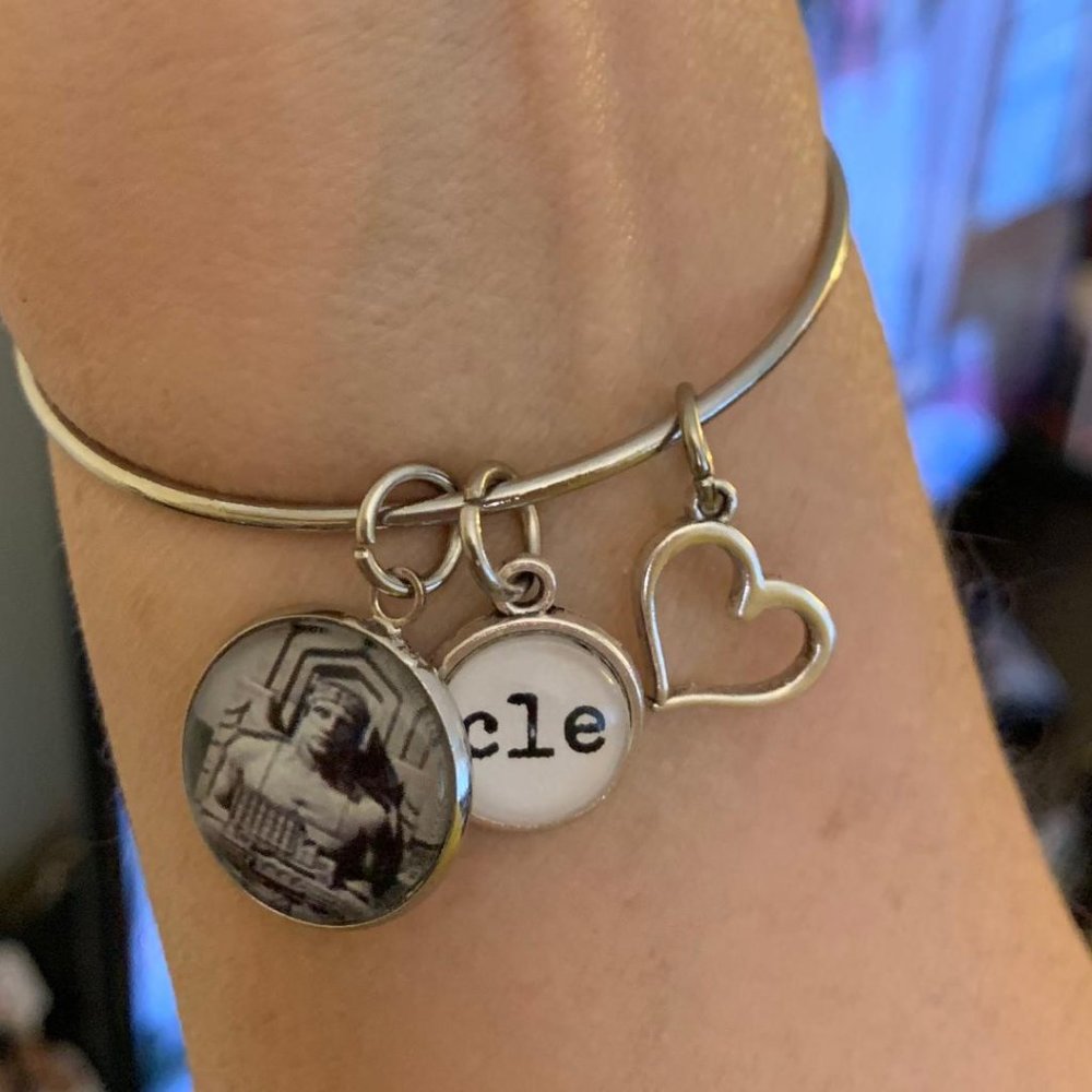 Cleveland Guardians Bangle Bracelet With Charms